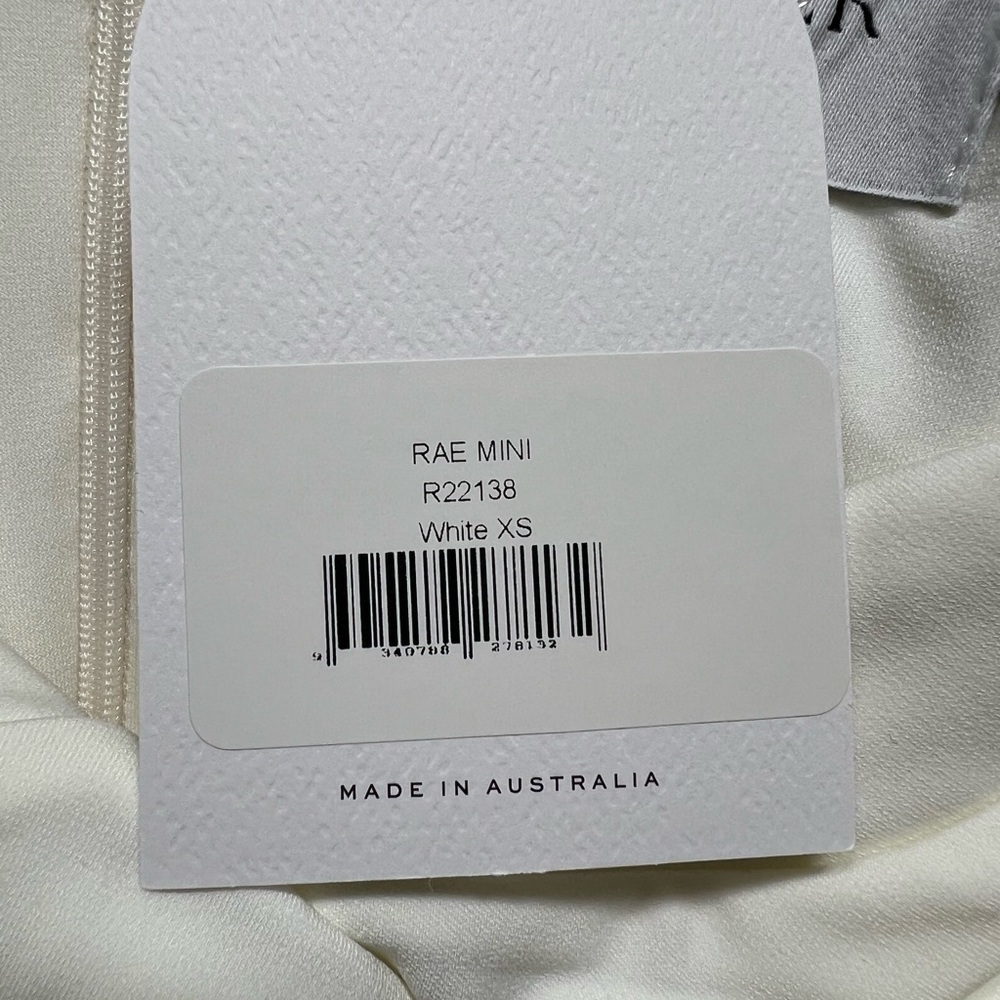 Rumer | Little White Dress LWD Textured Cut Out Rae Mini Dress | XS - Picture 8 of 9